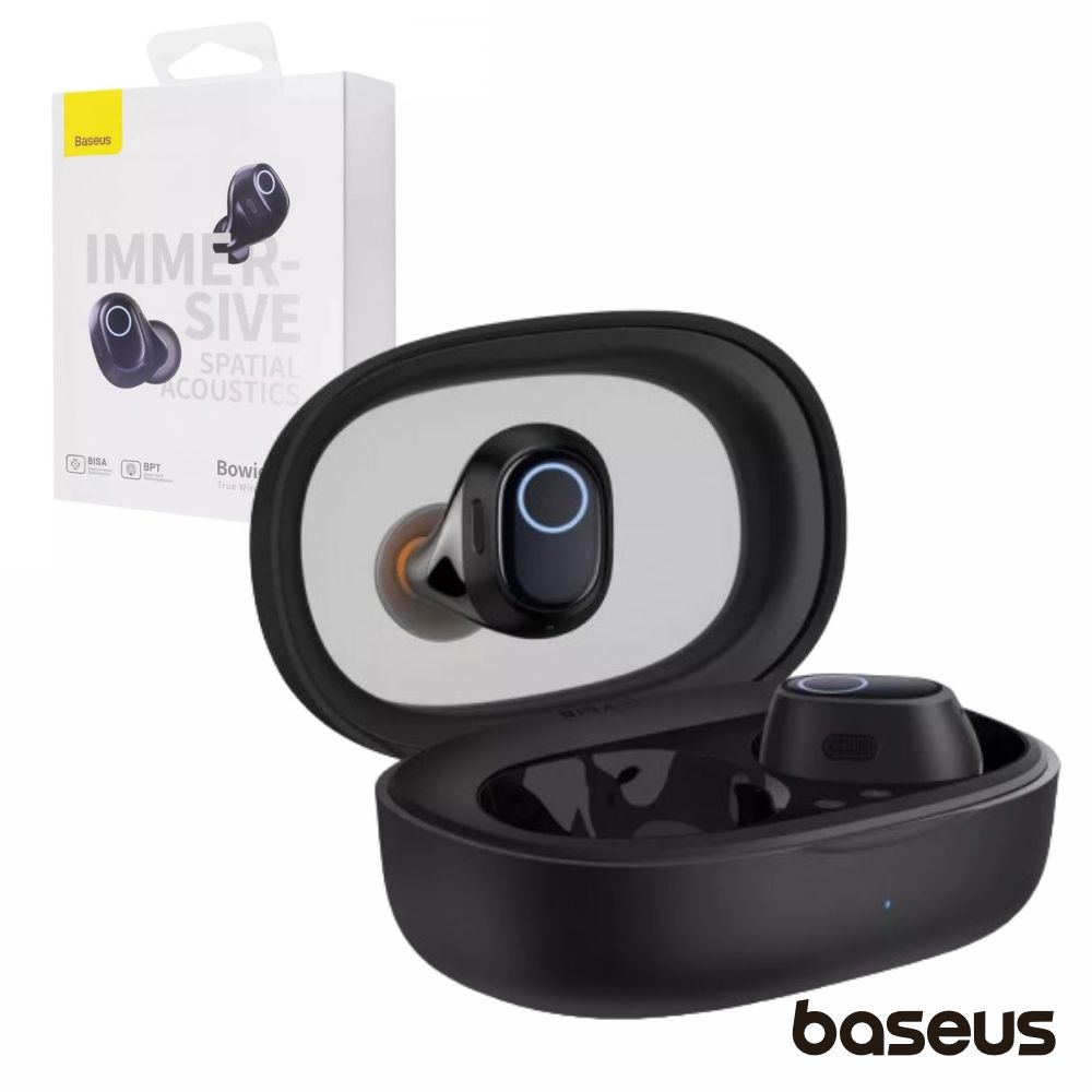 Auriculares Earbuds TWS Bluetooth Preto Bowie WM03 BASEUS