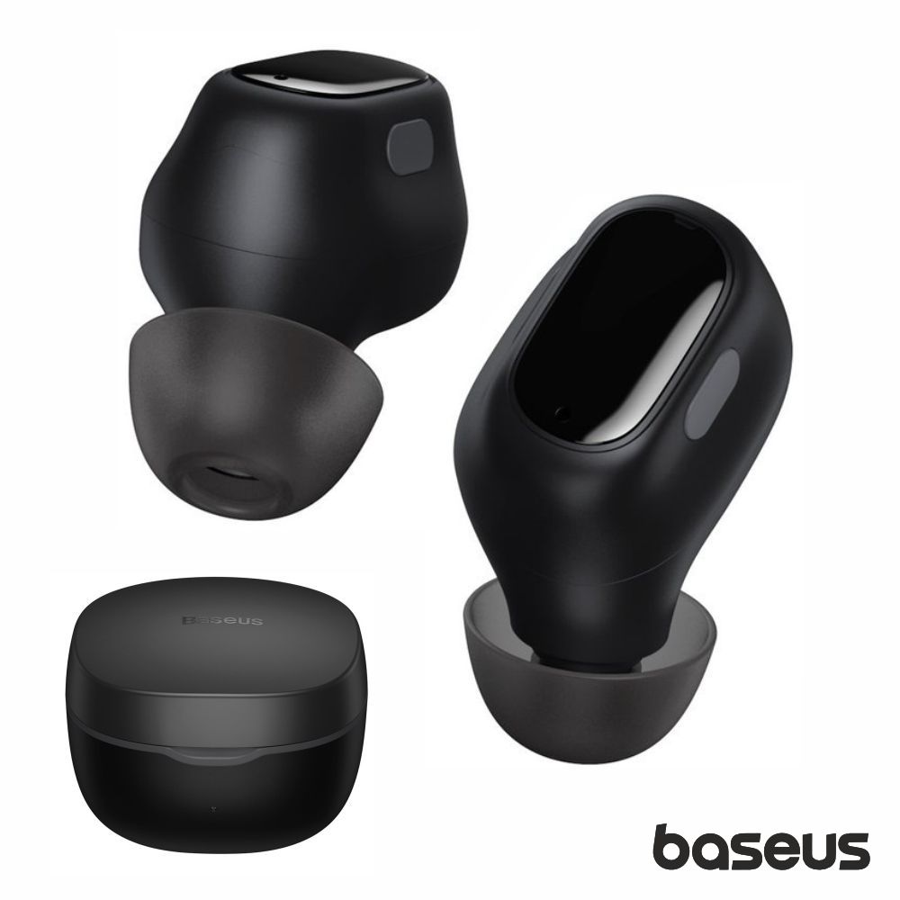 Auriculares Bluetooth V5.0 TWS Pretos BASEUS