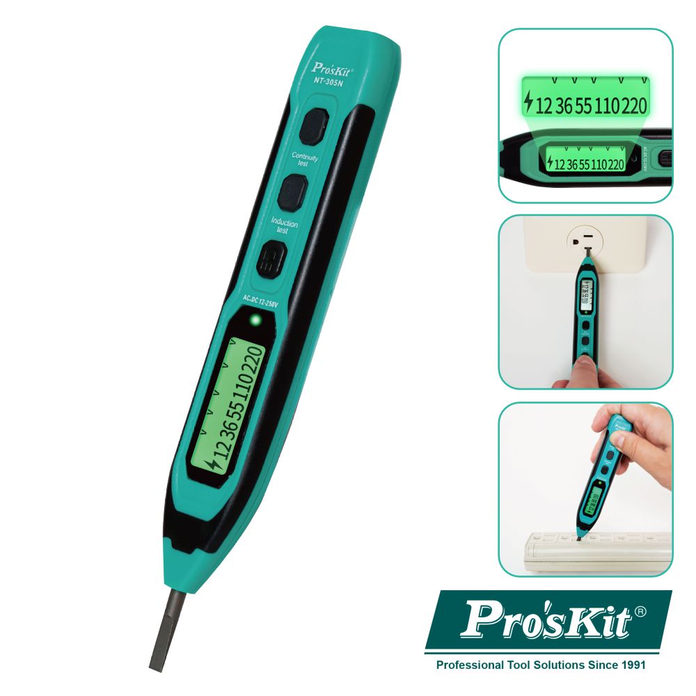 Detetor de Voltagem C/ LCD PROSKIT