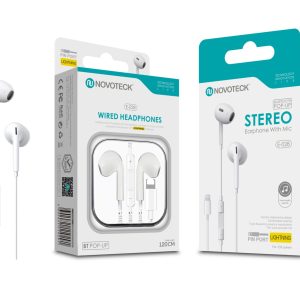 Auriculares Estéreo com Conector Lightning Bluetooth E-028