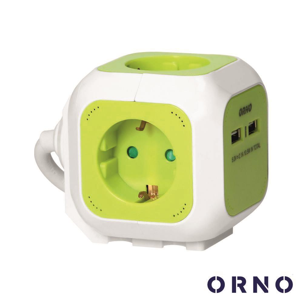 Tomada Elétrica C/ 4 Saídas E 2 USB-A 1.4m ORNO