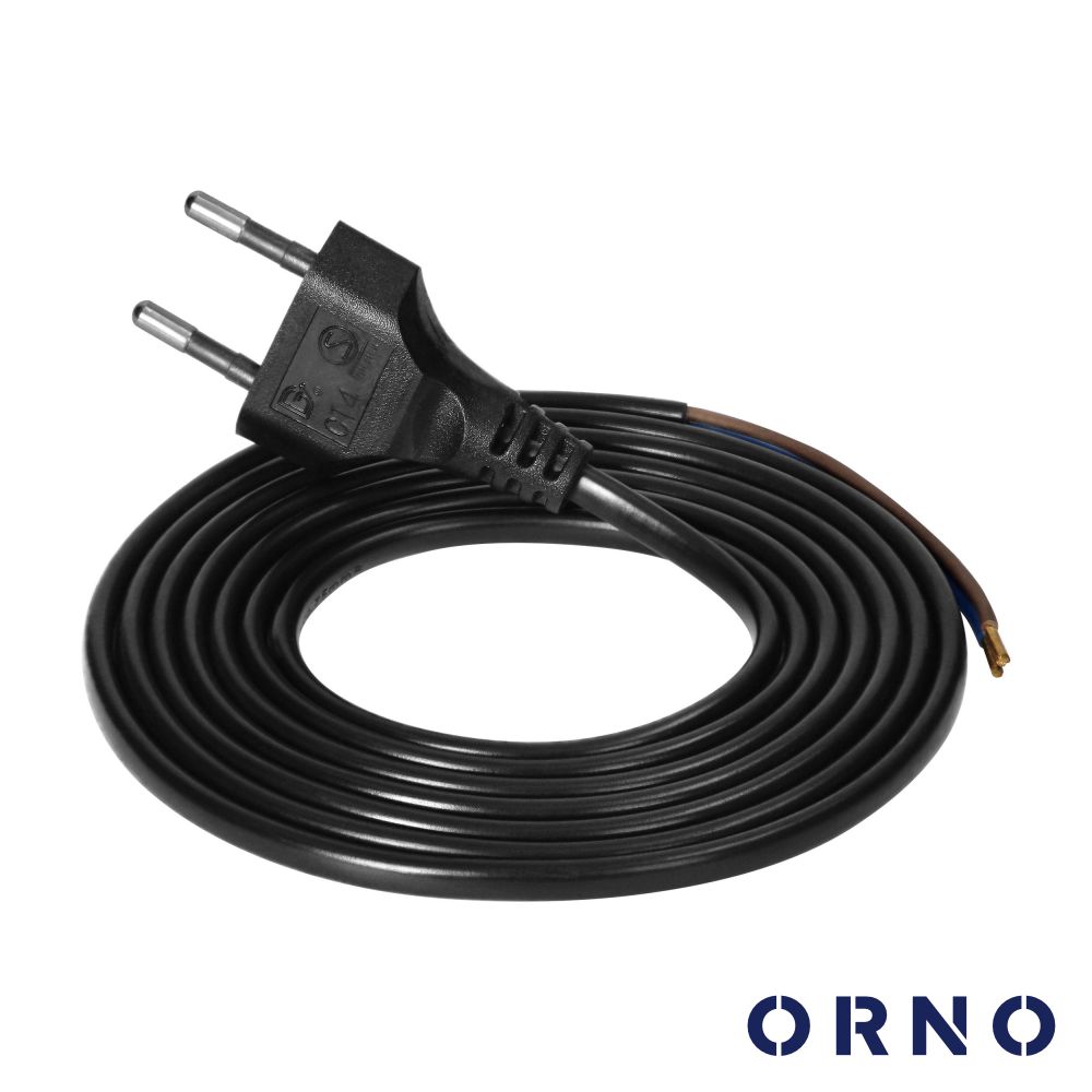 Cabo Alimentação C/ Ficha AC Plana 2G0.75 1.9m ORNO