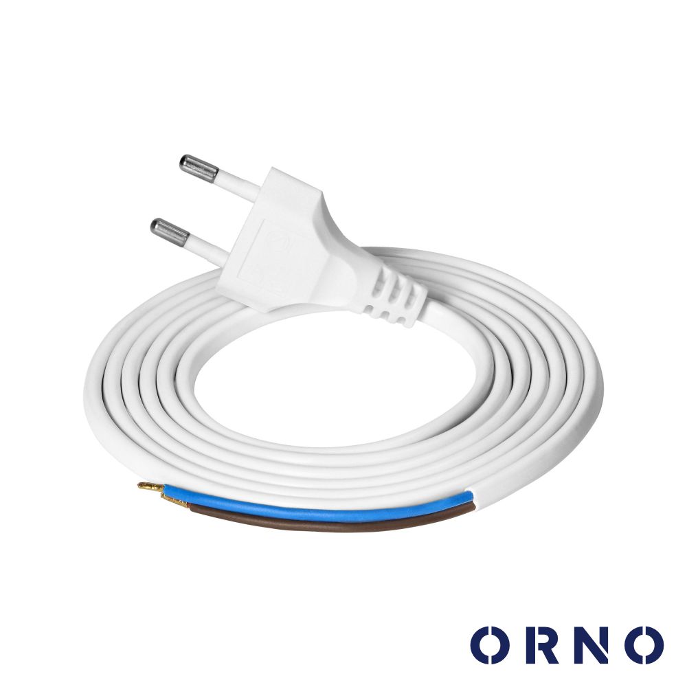 Cabo Alimentação C/ Ficha AC Plana 2G0.75 1.9m ORNO