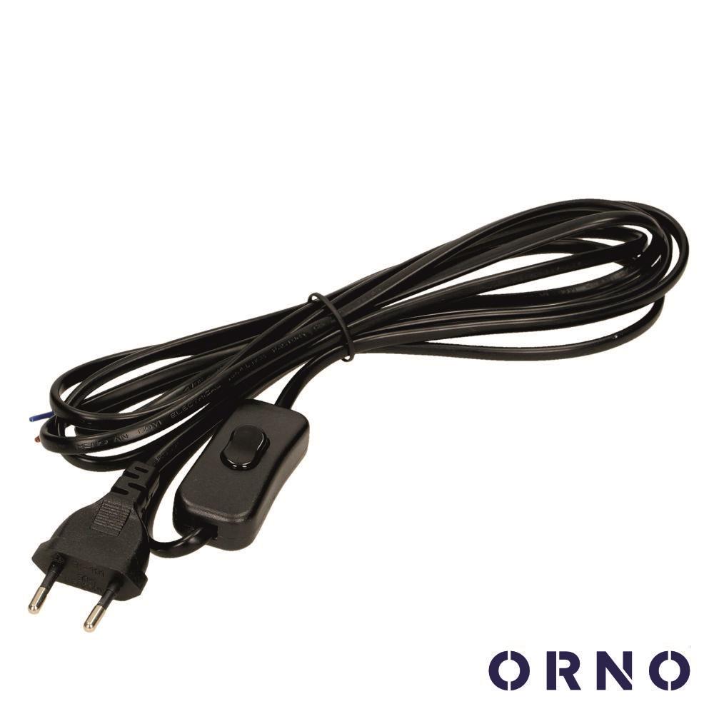 Cabo Alimentação C/ Interruptor 3m Preto ORNO