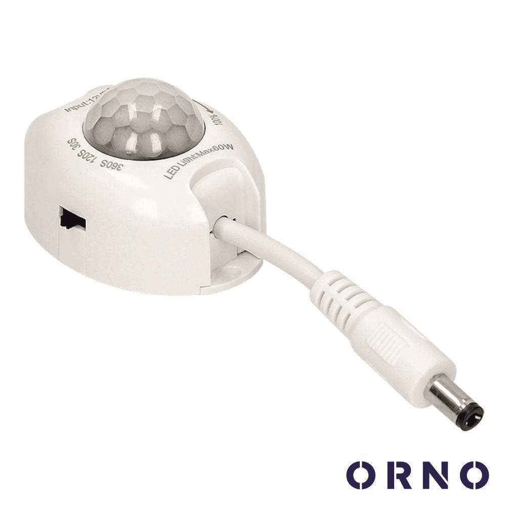 OR-CR-260 Detector de movimentos PIR branco ORNO para fitas LED