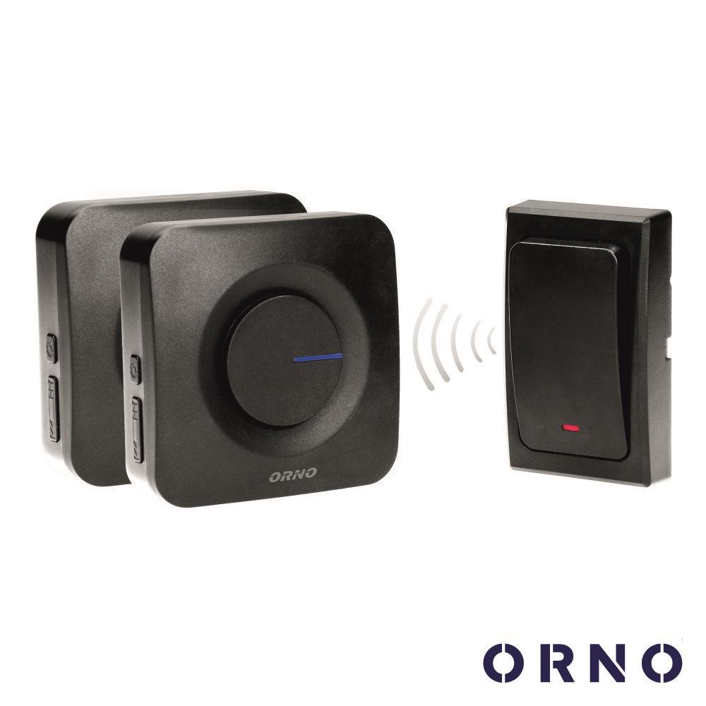 OR-DB-MT-165 Campainha Portátil C/ 2 Receptores 200m ORNO