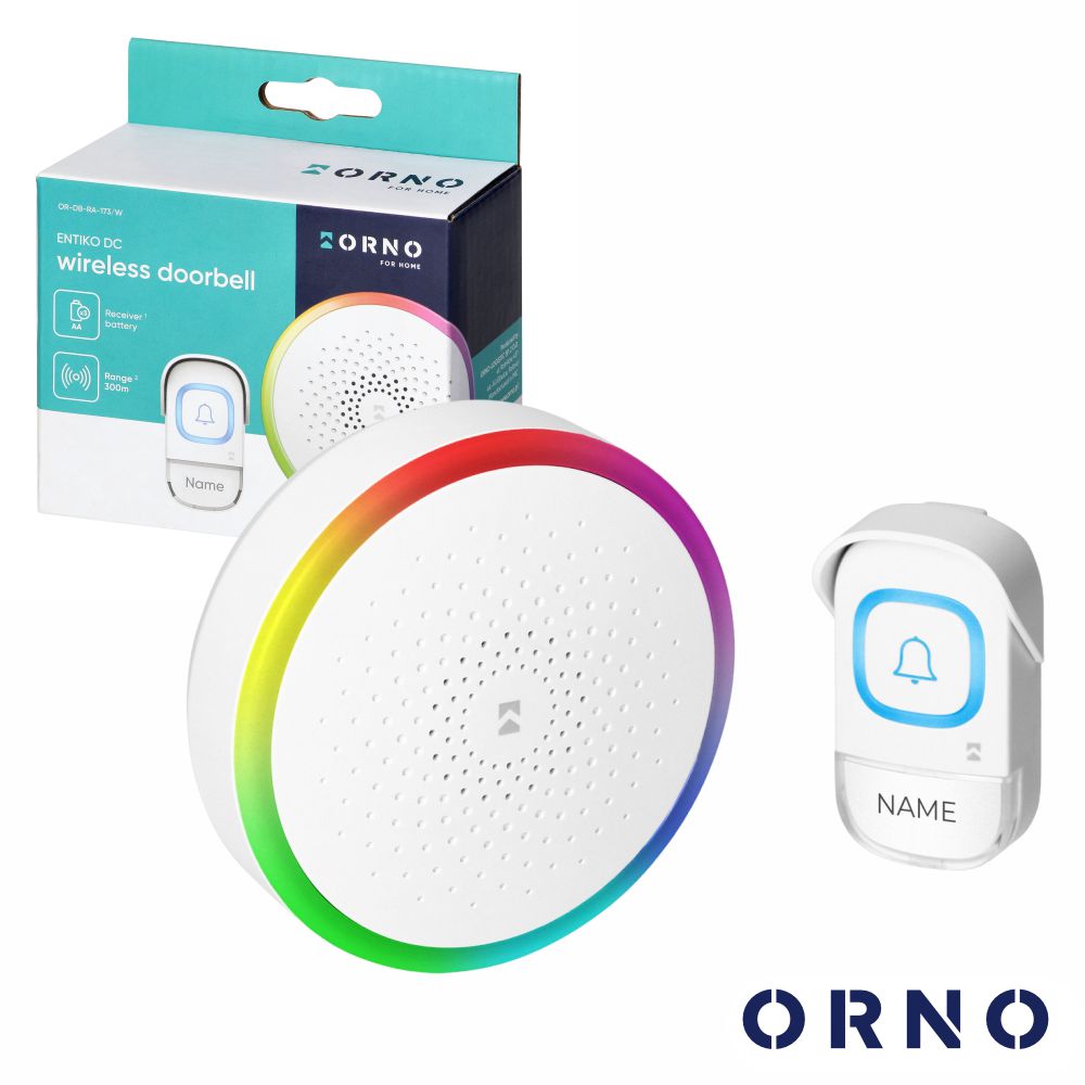 Campainha S/ Fios C/ 1 Receptor 3xAA 300m ORNO