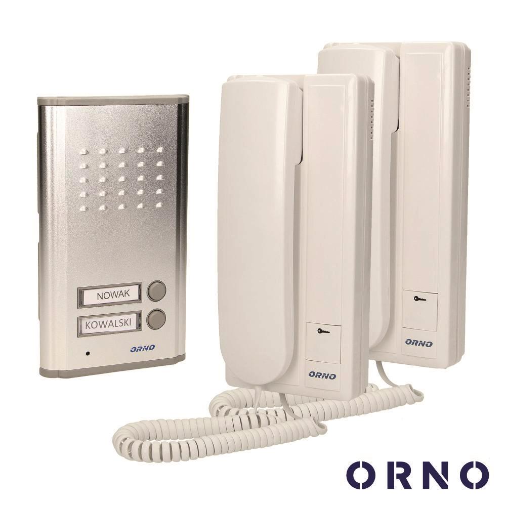 OR-DOM-RL-903 Kit Intercomunicador áudio com campainha 2 botões