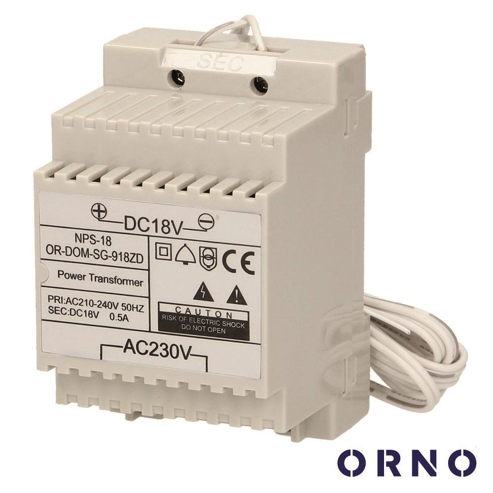 Fonte De Alimentação 18V 0.5A DIN ORNO