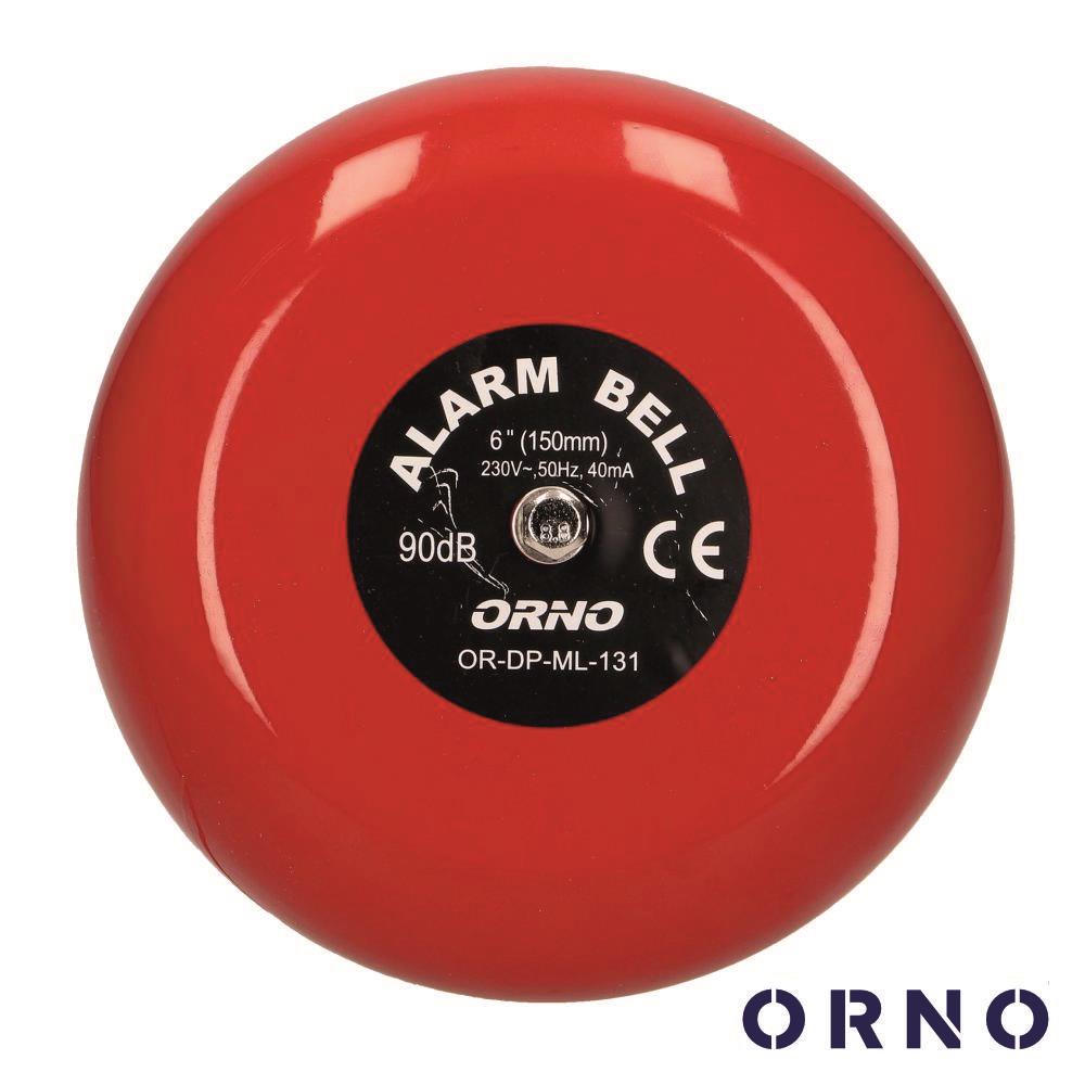 OR-DP-ML-131 Campainha industrial vermelha 230V ORNO