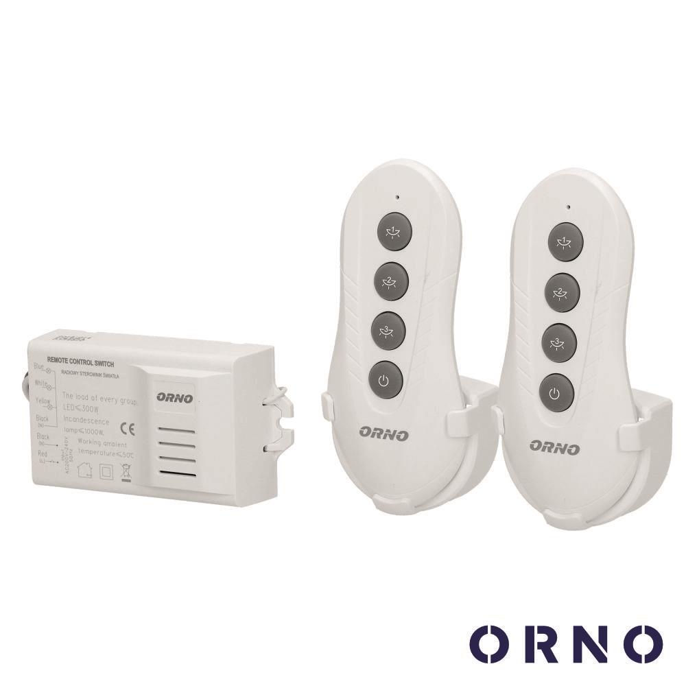 Controlador P/ Iluminação 3 Canais C/ 2 Comandos S/Fios ORNO