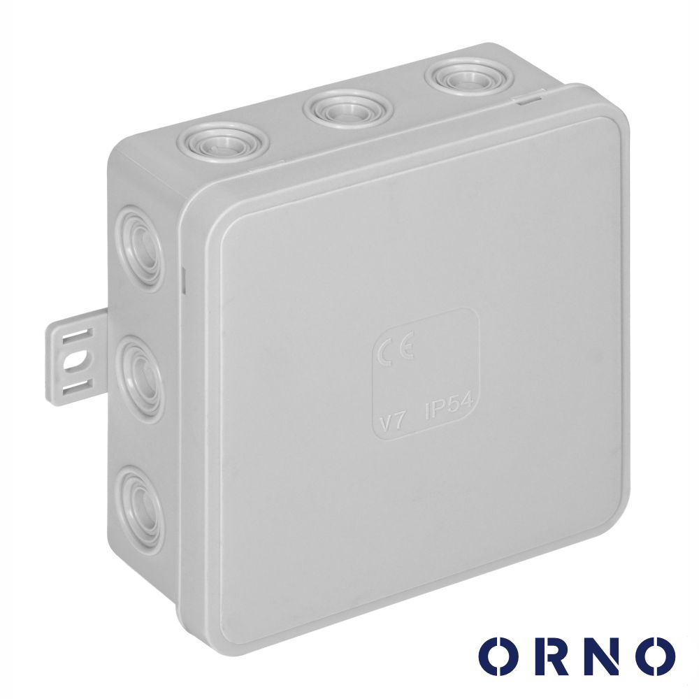 OR-JB-13804/G Caixa de derivação estanque com 12 cones 100x100x41mm