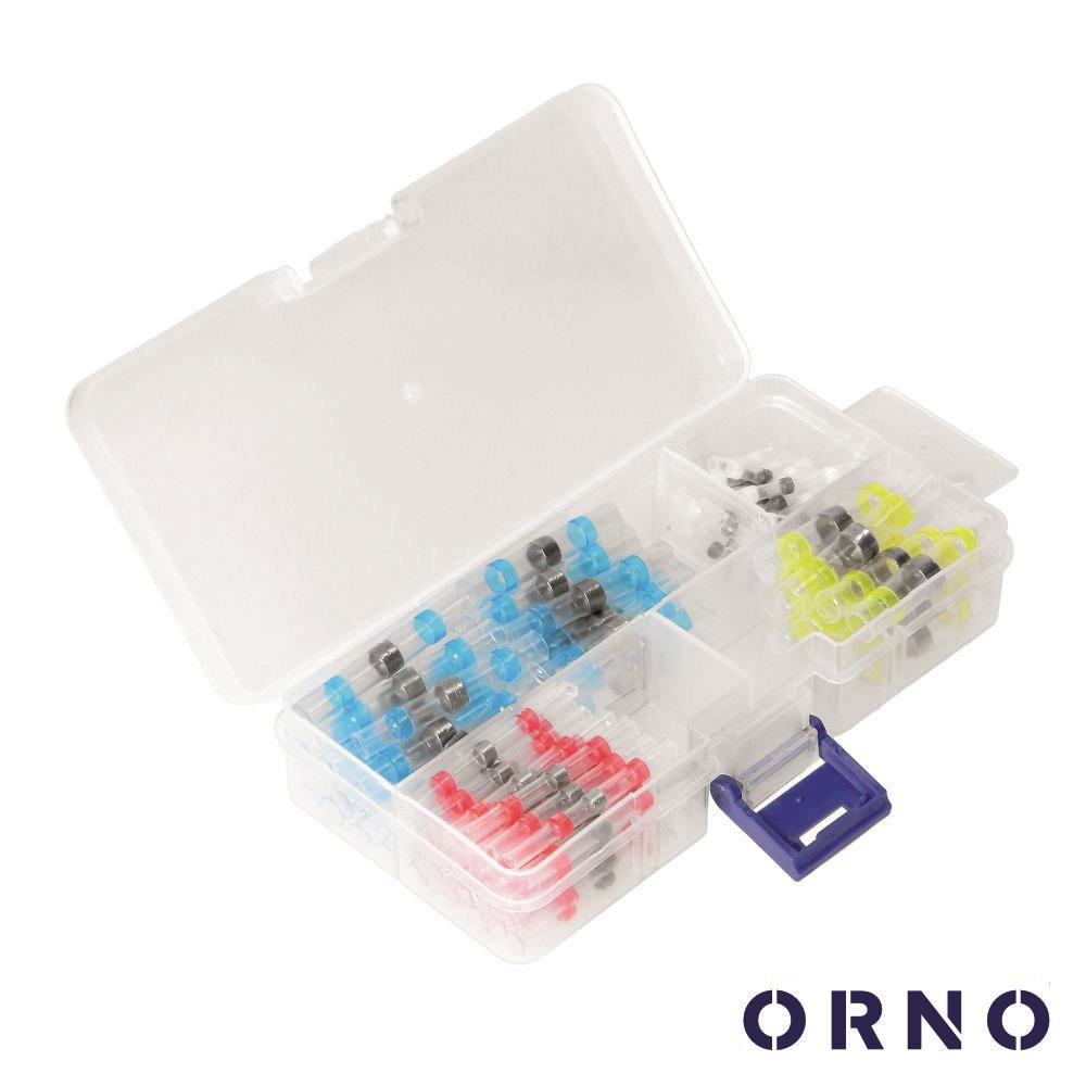 OR-KK-8115 Conjunto 100 uniões termoretractil c/ solda 1.5-4.0mm ORNO