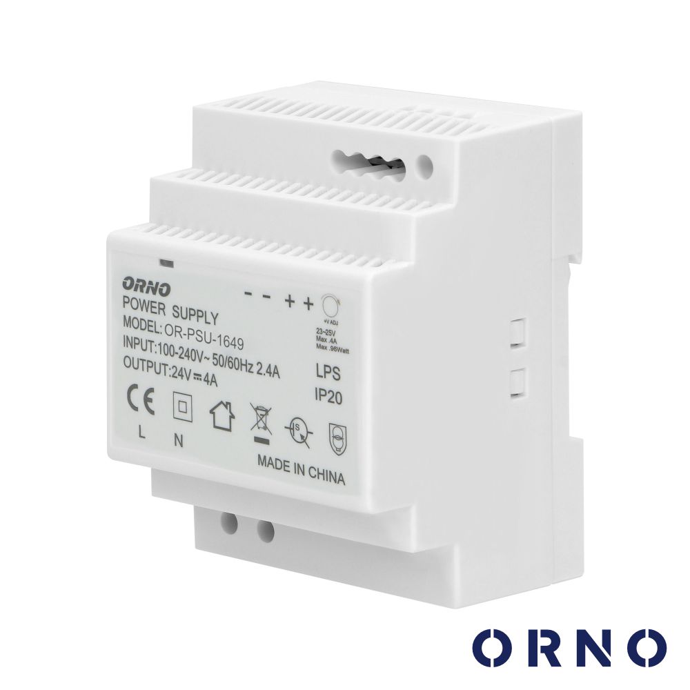 Fonte De Alimentação 24VDC 4A 100W DIN ORNO