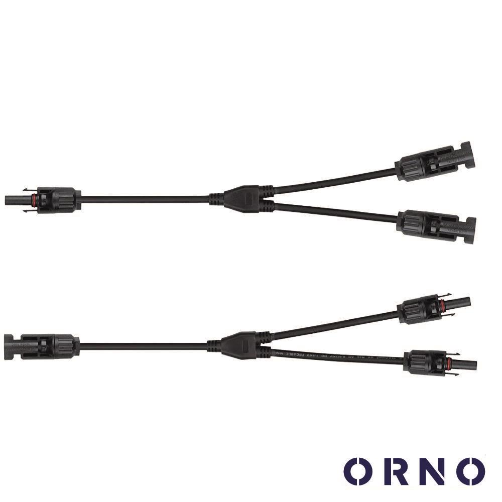 Conjunto de Adaptadores Em Y P/ Fichas Solares 2xMC4 ORNO