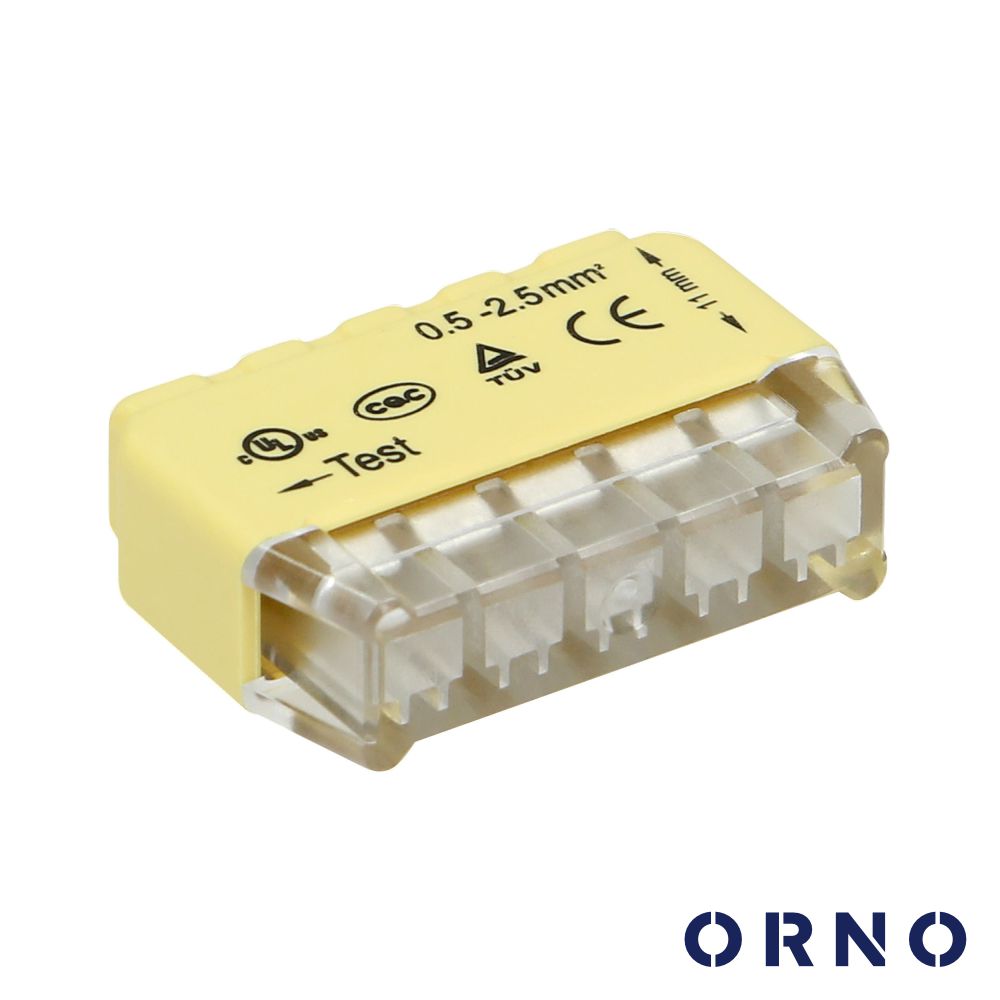 Ligador Rápido 5 Condutores 0.75-2.5mm² 50x ORNO