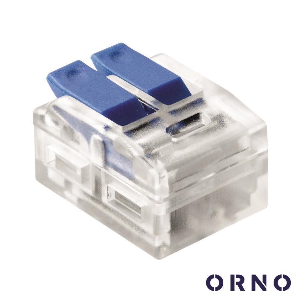 Ligador Rápido c/ Patilha 2 Condutores 0.75-4mm² 100x ORNO