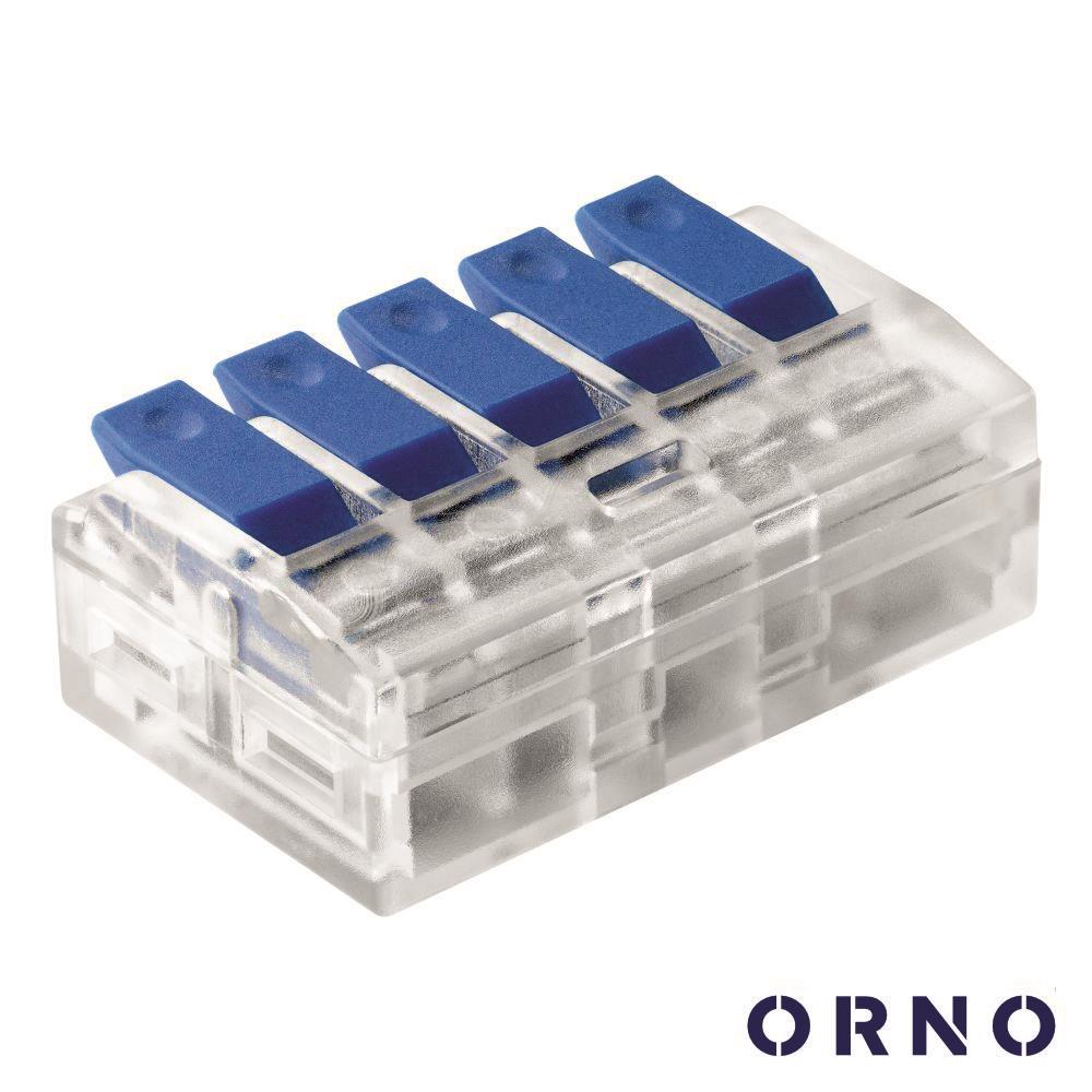 Ligador Rápido C/ Patilha 5 Condutores 0.75-4mm² 4x ORNO