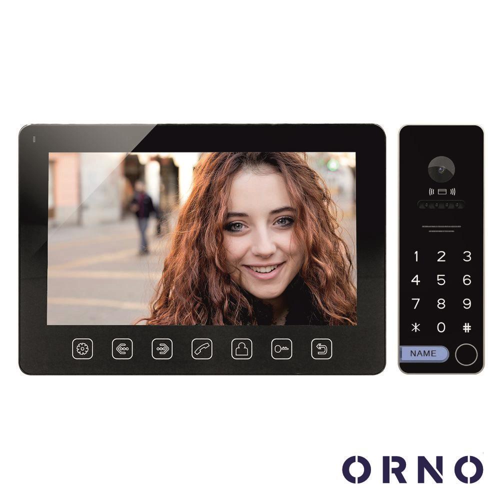 Vídeo Porteiro C/ Lcd 7" Cores LEDS Preto ORNO