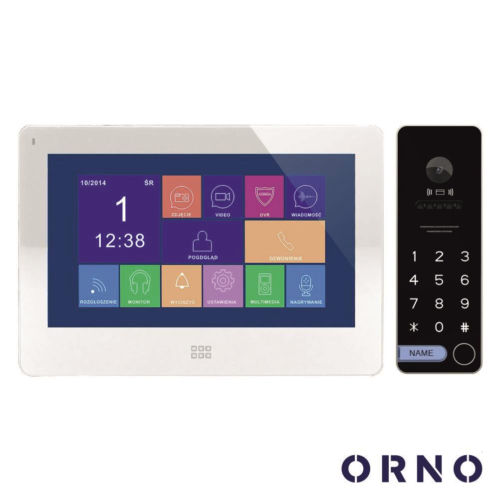 Vídeo Porteiro C/ Lcd 7" Cores LEDS Branco ORNO