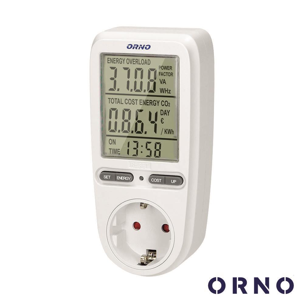 Contador De Energia 230V/16A C/ Tomada ORNO