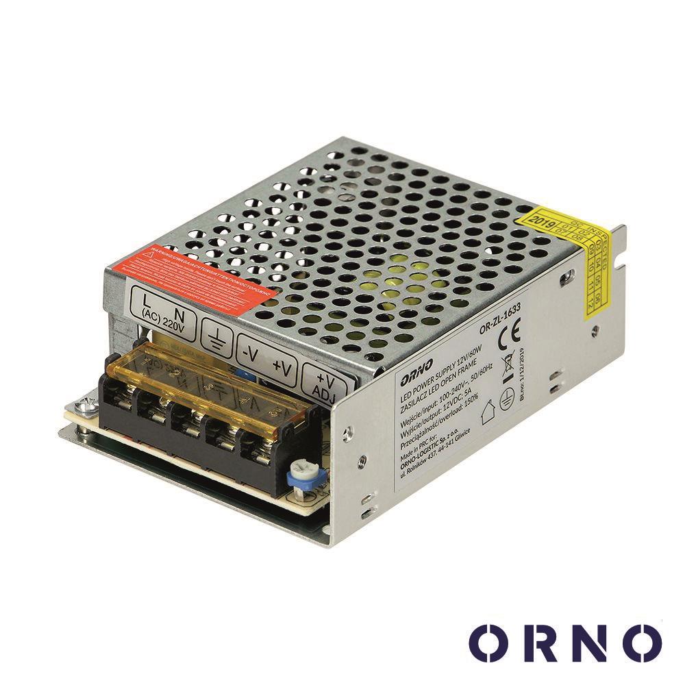 OR-ZL-1633 Fonte de alimentação industrial 12V 36W 5A ORNO
