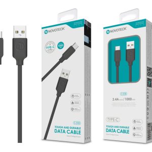 Cabo Type-C Negro 2.4A 1M S-008