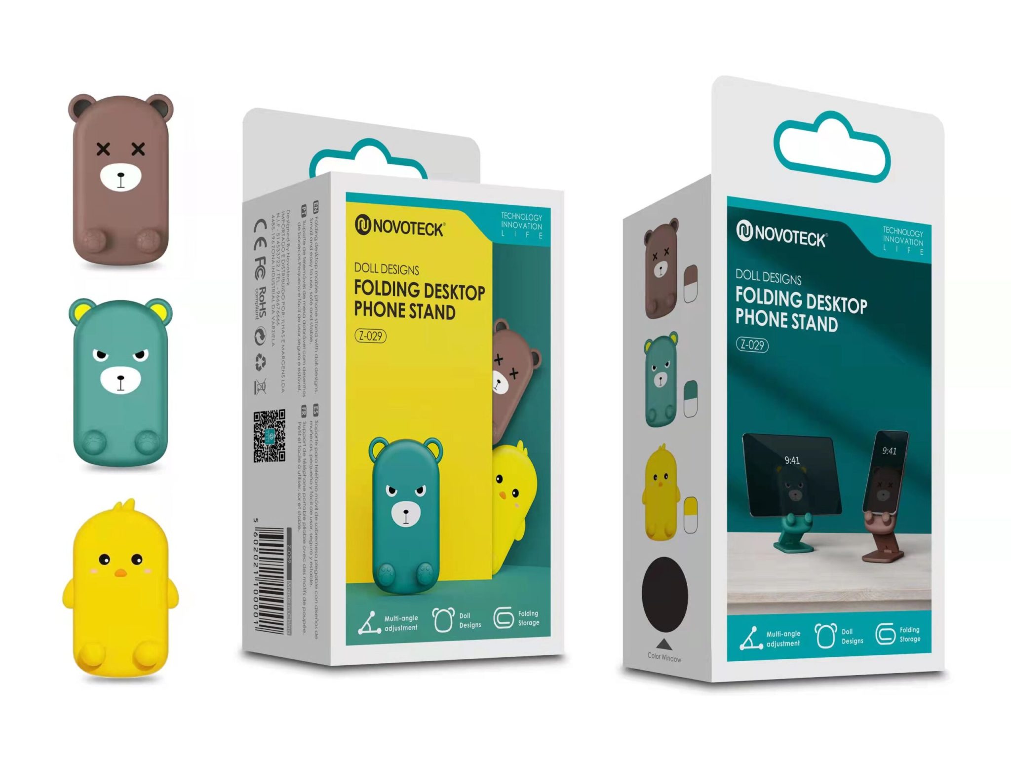 Suporte Formato Bonecos Urso Castanho Z-029