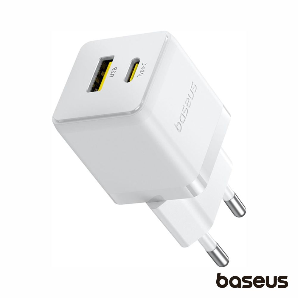 Alimentador Comutado USB-A/USB-C PD 3.0 30W BASEUS