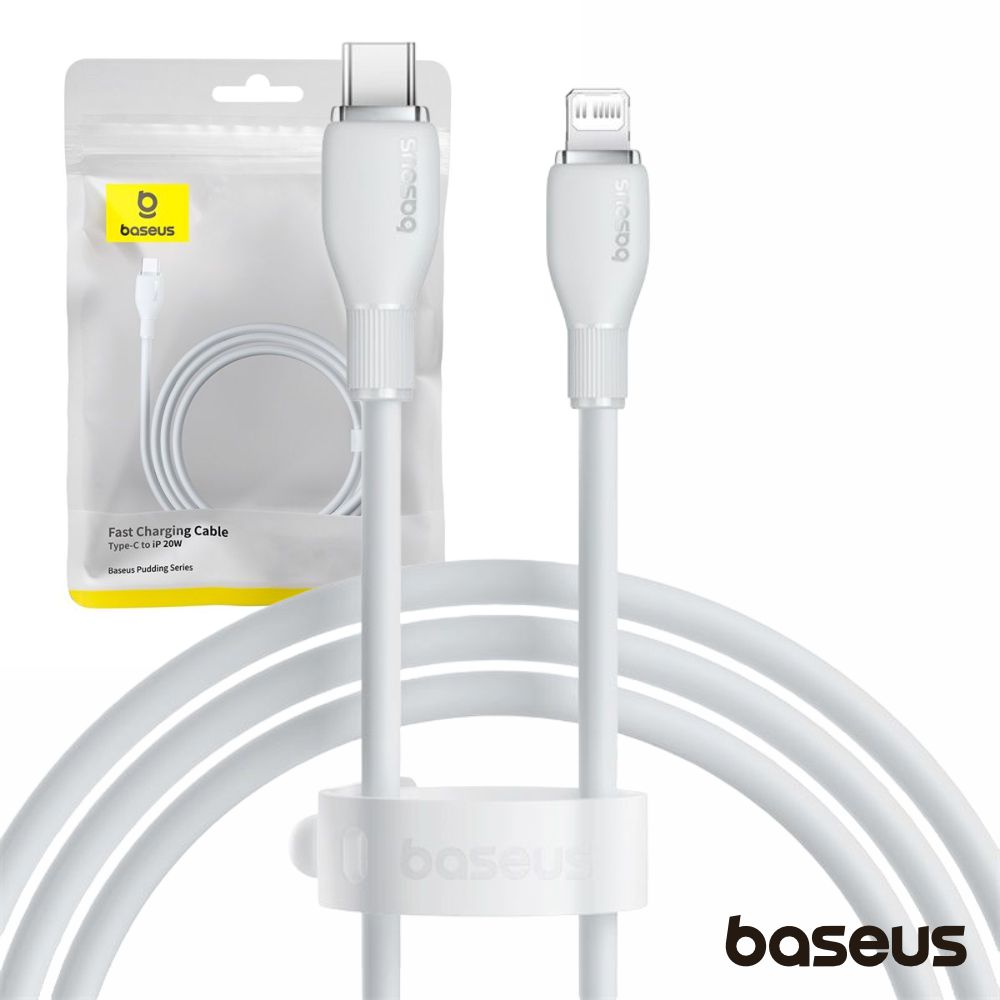 Cabo USB-C Macho P/ Lightning Macho 2m 20W Pudding BASEUS