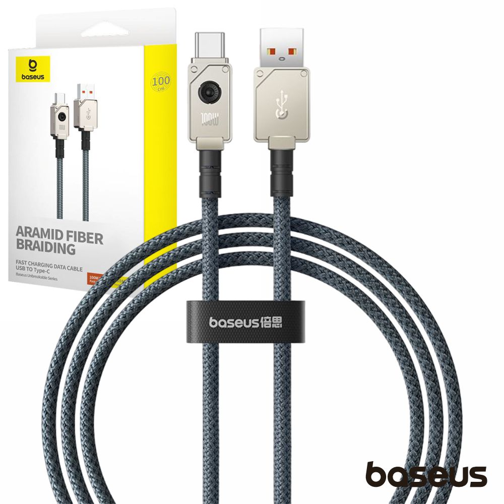 Cabo USB-A Macho P/ USB-C Macho 100W 1m BASEUS