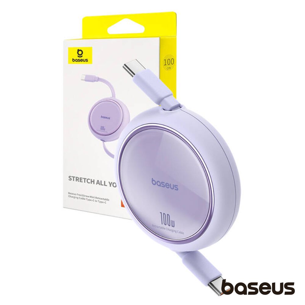 Cabo Retrátil USB-C P/ USB-C Macho PD 100W BASEUS