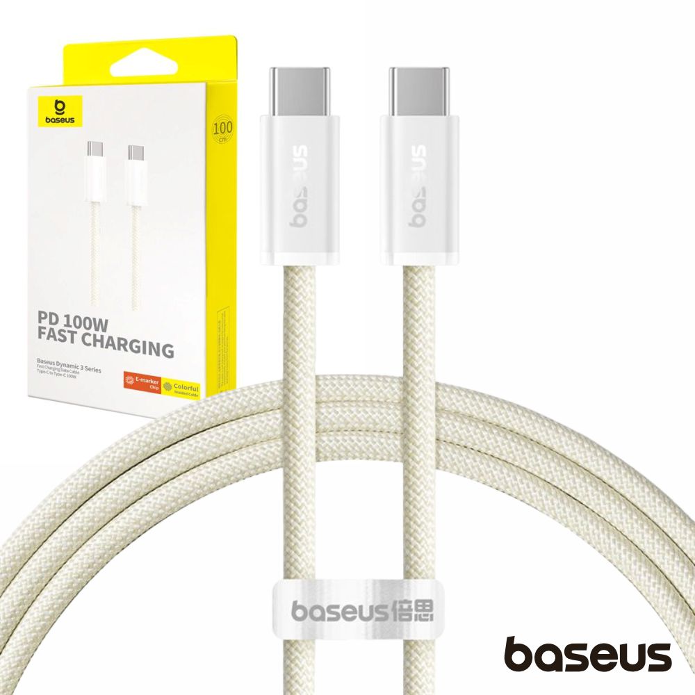 Cabo USB-C Macho P/ USB-C Macho 100W 2m Dynamic BASEUS