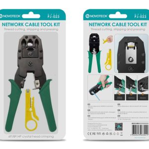 RDP5910 Kit Completo de Ferramentas de Crimpagem de Cabo de Rede NOVOTECK PJ-023