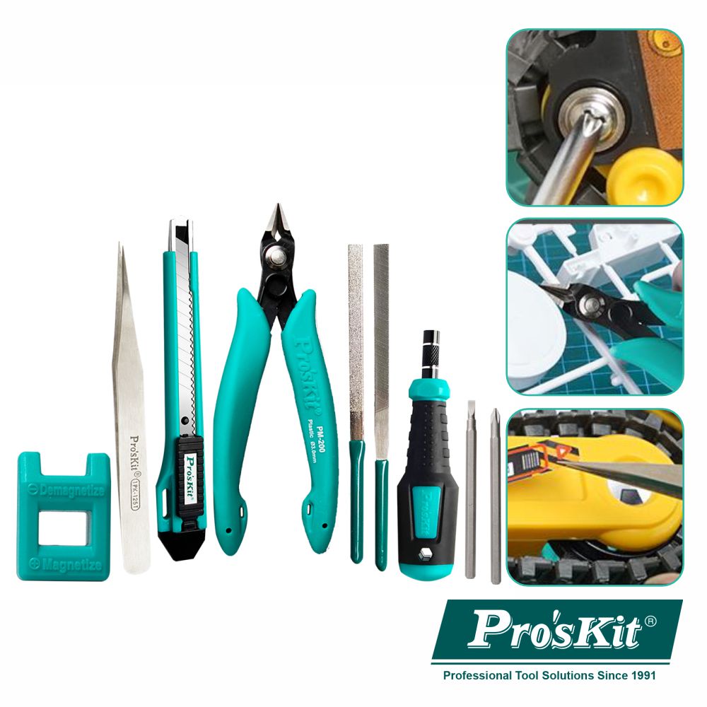 Conjunto de Ferramentas de Modelagem Básica 9x PROSKIT