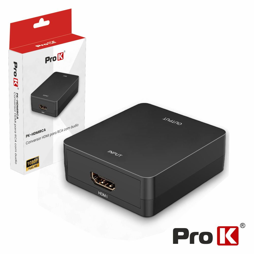 PK-HDMIRCA Conversor sinal HDMI em composto ( rca ) + audio