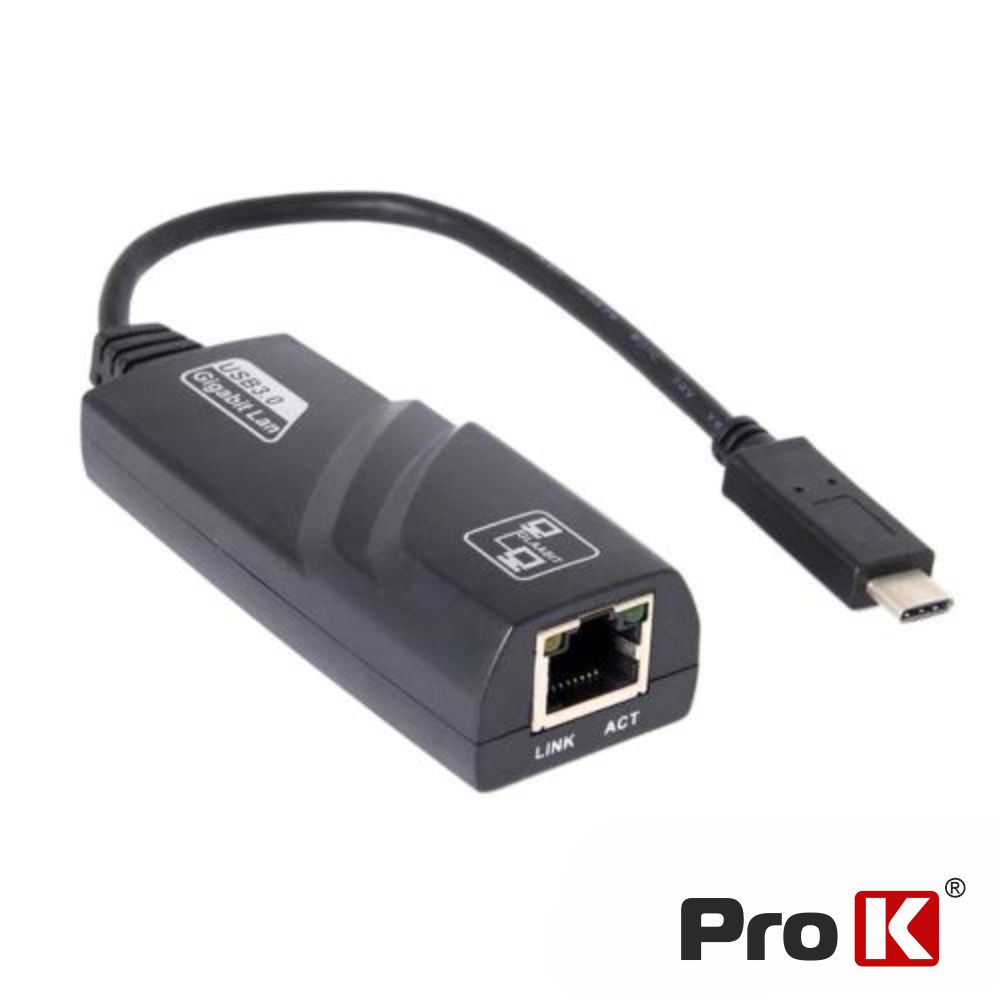 PK-USBCRJ45 ADAPTADOR USB-C 3.1/ RJ45 1GBPS