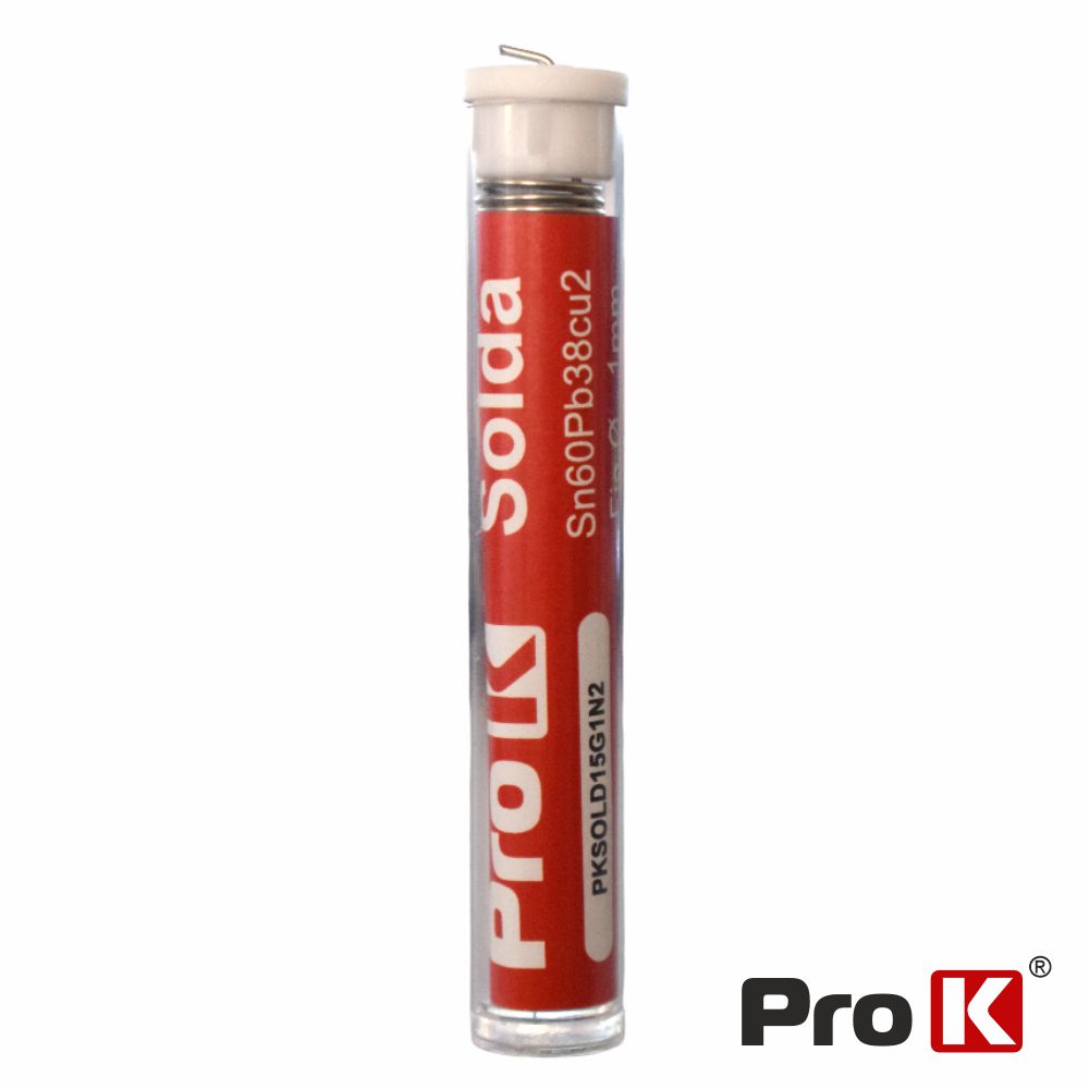 PKSOLD15G1N2 Rolo solda 1mm Sn60Pb38Cu2 15gr - Prok -