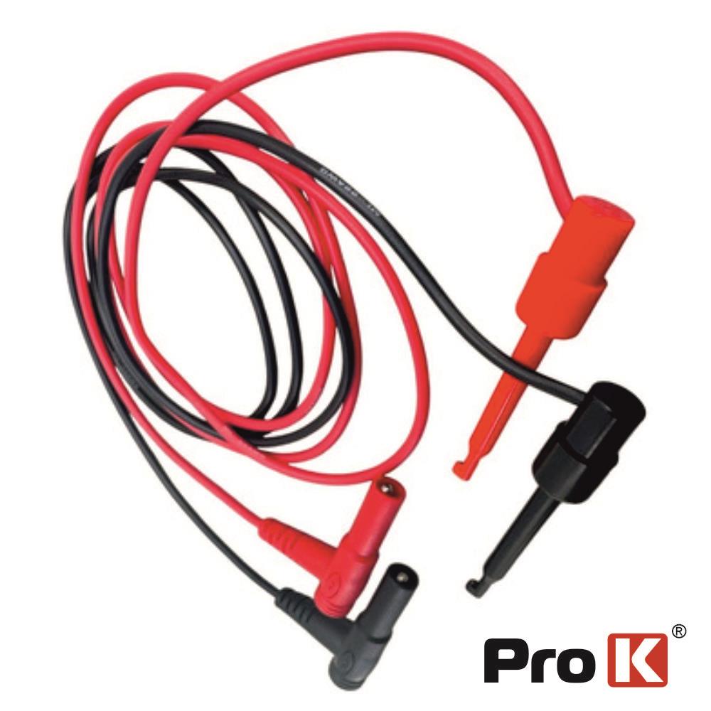 Conjunto 2 Cabos De Teste C/ Pinças de Prova P/ Ficha Banana