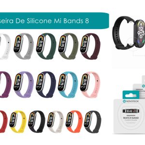 Bracelete Silicone Para Mi Bands 8 - Laranja