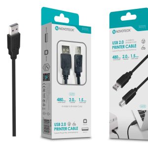 RDP4344 Cabo de Impressora USB 2.0 Alta Velocidade, Plug & Play, 1.5m Novoteck S-072