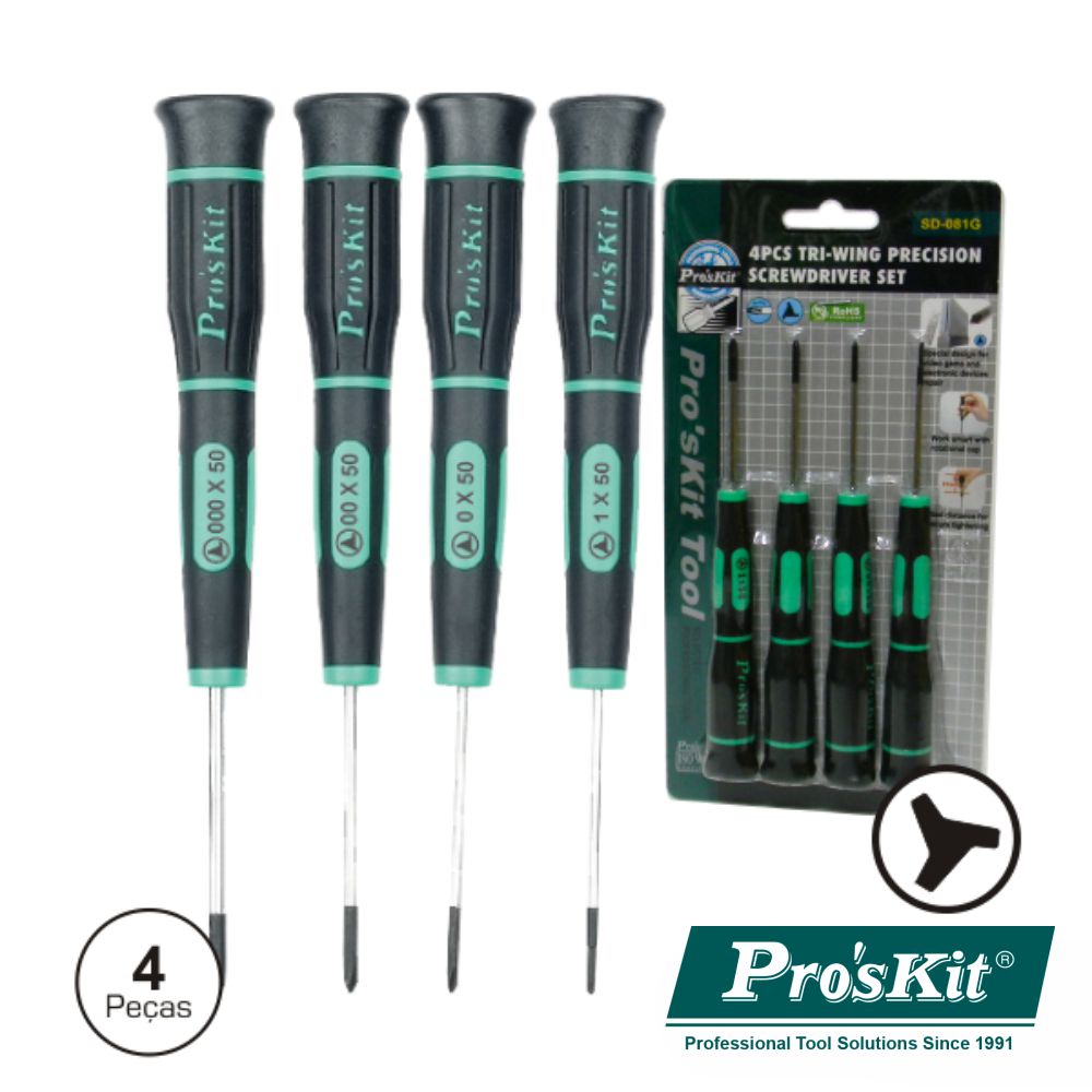 SD-081G KIT 4 CHAVES TRI WING