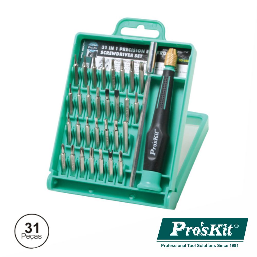 CONJUNTO DE CHAVE C/ 30 BITS E EXTENSOR PROSKIT