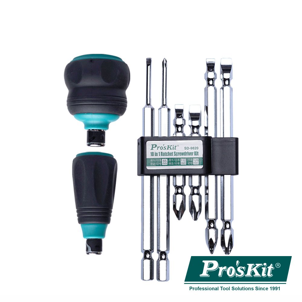 Conjunto de 10 Chaves 3em1 C/ Roquete PROSKIT