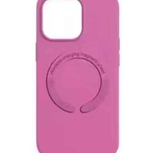 Capa para Smartphones com MagSafe - SJK-008 Compatível com Acessórios Magnéticos, Material Premium - Rosa , iPhone 15 Plus