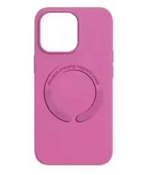 Capa para Smartphones com MagSafe - SJK-008 Compatível com Acessórios Magnéticos, Material Premium - Rosa , iPhone 15 Pro Max