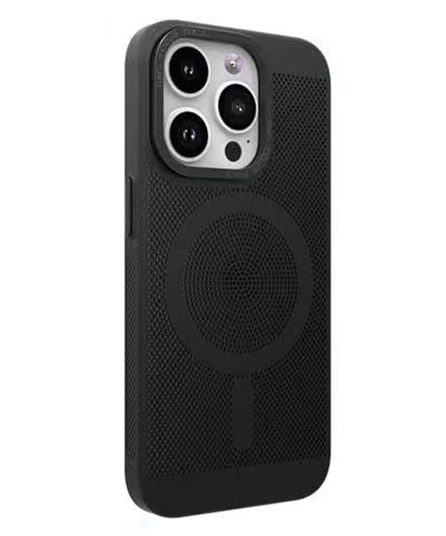 Capa Protetora MagSafe em Metal Calor Dissipação Novoteck SJK-011 - Alta Durabilidade, Compatível com Acessórios Magnéticos - Negro , iPhone 13 Pro