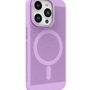 Capa Protetora MagSafe em Metal Calor Dissipação Novoteck SJK-011 - Alta Durabilidade, Compatível com Acessórios Magnéticos - Roxo , iPhone 15 Pro