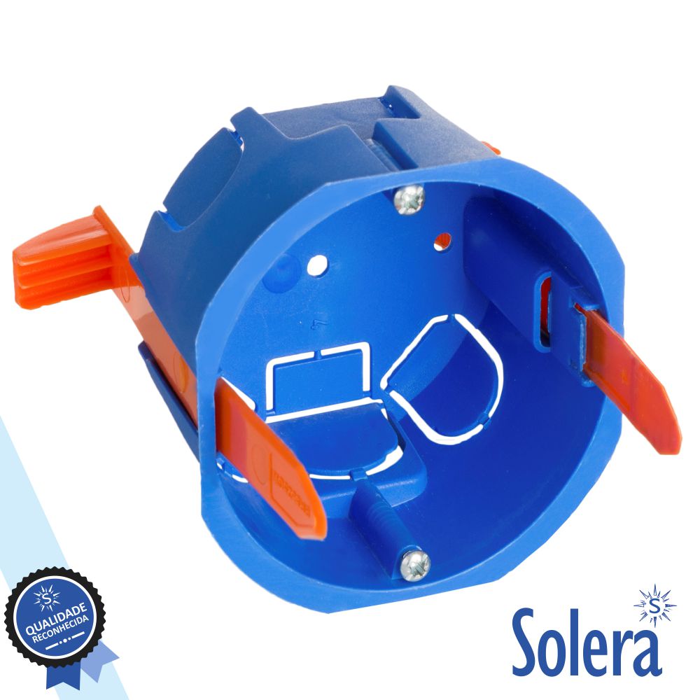 CAIXA DE PASSAGEM FLANGES FIXAÇÃO C/ 6 ENTRADAS SOLERA