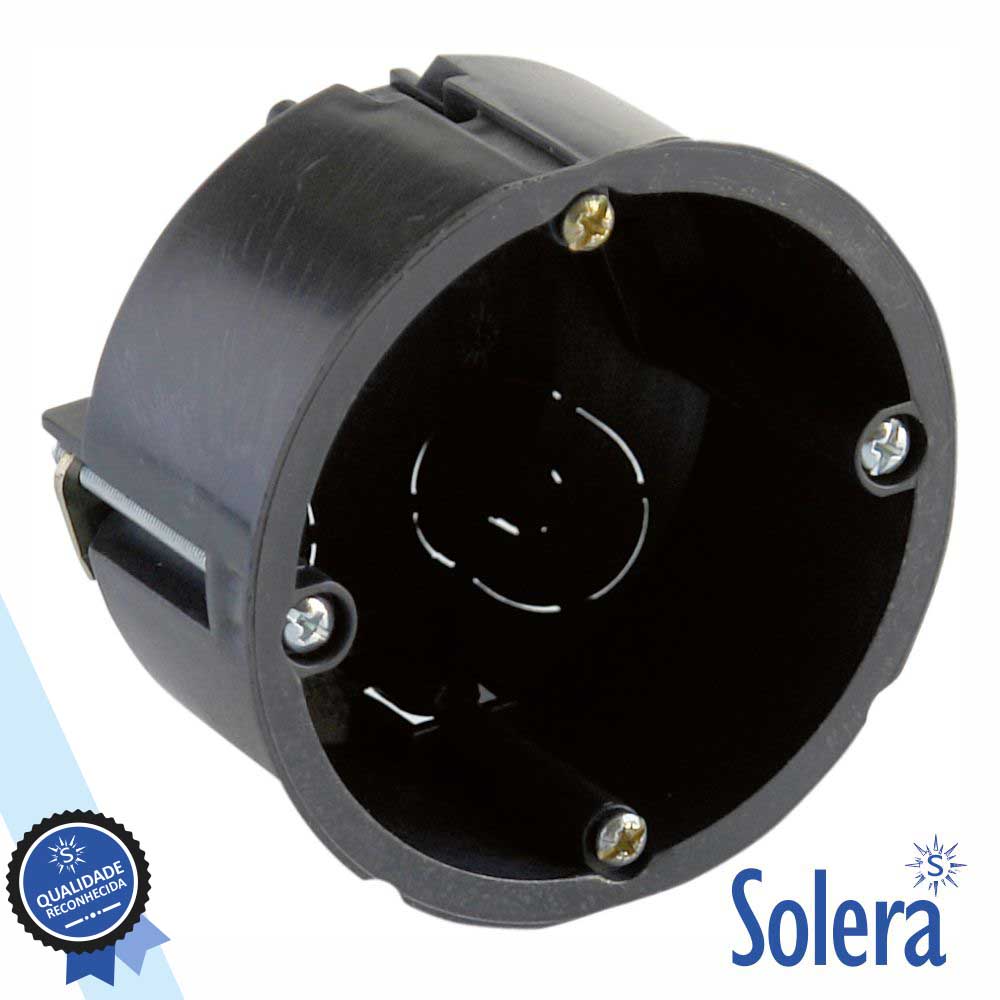 SLR-5625 Caixa de passagem embutir C 4 entradas s tampa Solera